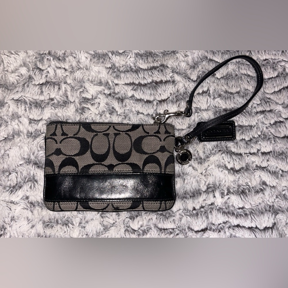Coach Multicolor Striped Interior Wristlet